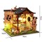 Cherry Blossom Dollhouse Kit - Miniature Wizardi Roombox Kit with LED Light F07M51-77-HL005-A